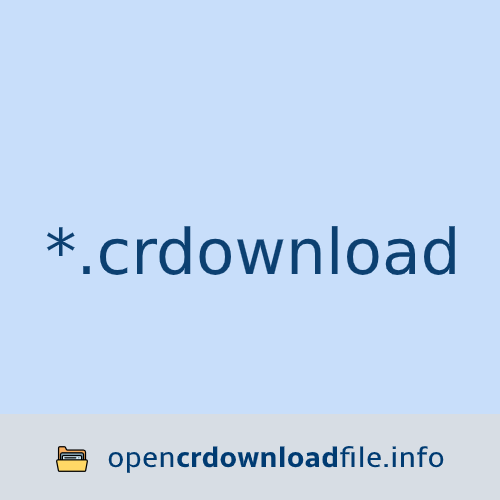 Open CRDOWNLOAD -bestand